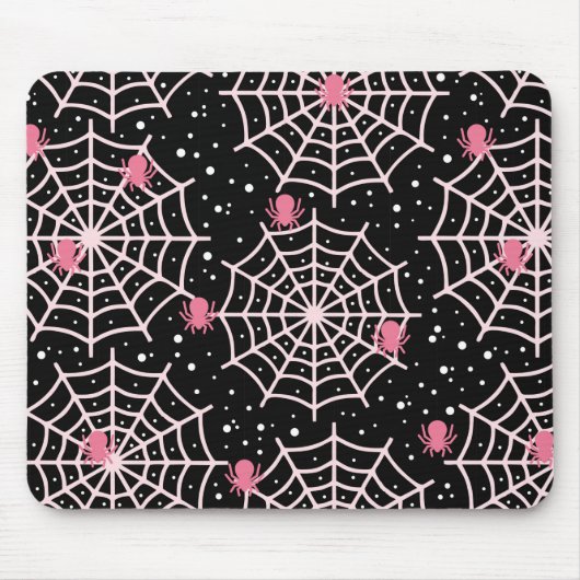 Halloween Cobnets & Spiders Pattern Mousepad (Vorne)