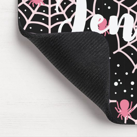 Halloween Cobnets & Spiders Pattern Mousepad (Ecke)