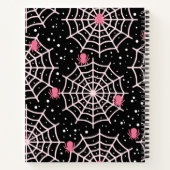 Halloween Cobnets & Spiders Pattern Notizblock (Rückseite)