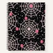 Halloween Cobnets & Spiders Pattern Notizblock (Vorderseite)