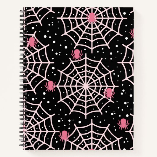 Halloween Cobnets & Spiders Pattern Notizblock (Vorderseite)