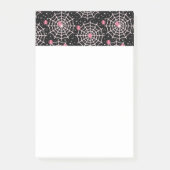 Halloween Cobnets & Spiders Pattern Post-it Klebezettel (Vorderseite)