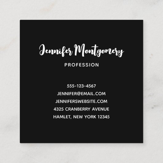 Halloween Cobnets & Spiders Pattern Quadratische Visitenkarte (Rückseite)