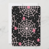Halloween Cobnets & Spiders Pattern Save The Date (Rückseite)