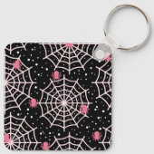 Halloween Cobnets & Spiders Pattern Schlüsselanhänger (Rückseite)
