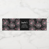 Halloween Cobnets & Spiders Pattern Wasserflaschenetikett (Einzelnes Label)