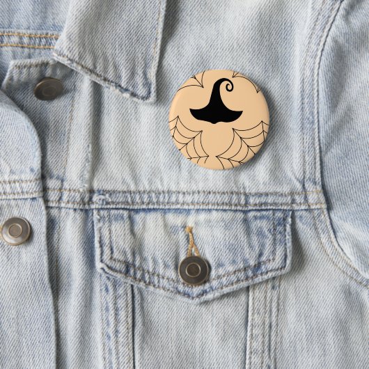 Halloween Cobweb Hexen-Abzeichen Button (Beispiel)