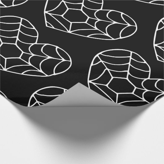 Halloween-cobweb niedlich geschenkpapier (Ecke)