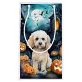 Halloween Cockapoo mit Pumpkins Beängstigend Kleine Geschenktüte (Vorderseite)
