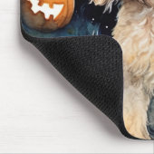 Halloween Cockapoo mit Pumpkins Beängstigend Mousepad (Ecke)
