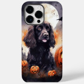 Halloween Cocker Spaniel mit Pumpkins Case-Mate iPhone Hülle (Rückseite)