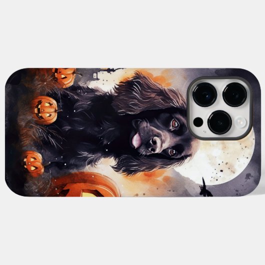 Halloween Cocker Spaniel mit Pumpkins Case-Mate iPhone Hülle (Rückseite (Horizontal))