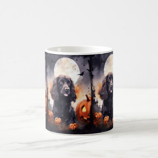 Halloween Cocker Spaniel mit Pumpkins Kaffeetasse (Mittel)