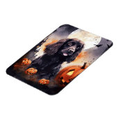 Halloween Cocker Spaniel mit Pumpkins Magnet (Linke Seite)