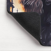 Halloween Cocker Spaniel mit Pumpkins Mousepad (Ecke)