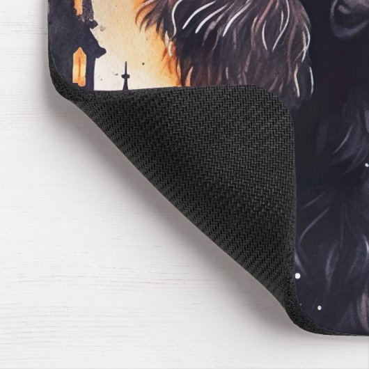 Halloween Cocker Spaniel mit Pumpkins Mousepad (Ecke)