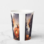 Halloween Cocker Spaniel mit Pumpkins Pappbecher (Rechts)