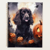 Halloween Cocker Spaniel mit Pumpkins Planer (Vorderseite)