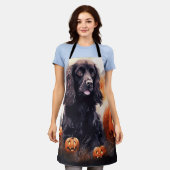 Halloween Cocker Spaniel mit Pumpkins Schürze (Getragen)