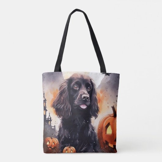 Halloween Cocker Spaniel mit Pumpkins Tasche (Rückseite)