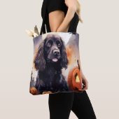 Halloween Cocker Spaniel mit Pumpkins Tasche (Von Nahem)