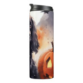 Halloween Cocker Spaniel mit Pumpkins Thermosbecher (Nach rechts gedreht)