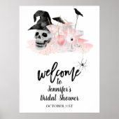 Halloween Cocktail Brautparty Begrüßungszeichen Poster (Vorne)