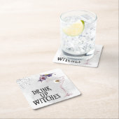 Halloween Cocktail Drink up Hexen Party Rechteckiger Pappuntersetzer (Vor Ort)