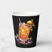 Halloween Cocktail Drinks Pappbecher (Vorderseite)