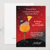 Halloween Cocktail Einladung (Vorne/Hinten)