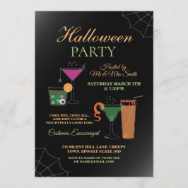 Halloween Cocktail Einladungs-House Party Spooky Einladung
