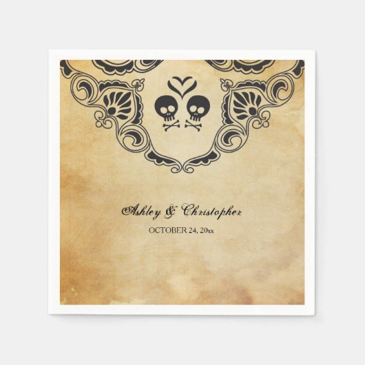 Halloween Cocktail Napkin - Gotik Serviette (Vorderseite)