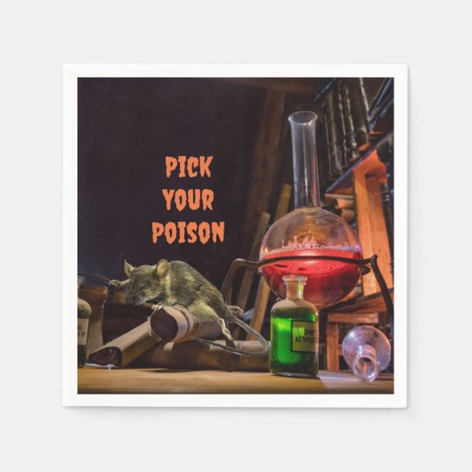 Halloween Cocktail Napkins, pick Dein Gift Serviette (Vorderseite)