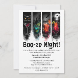 Halloween Cocktail Party | Booze Night Einladung