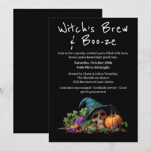 Halloween Cocktail Party   Booze Night Einladung