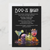 Halloween Cocktail Party | Booze Night Einladung (Vorderseite)