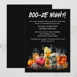 Halloween Cocktail Party | Booze Night Einladung