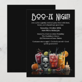 Halloween Cocktail Party | Booze Night Einladung