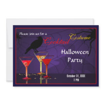 Halloween Cocktail Party Einladung