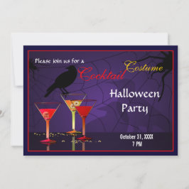 Halloween Cocktail Party Einladung