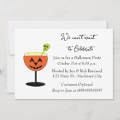 Halloween-Cocktail-Party Einladung (Vorderseite)
