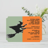 Halloween Cocktail Party Einladung (Stehend Vorderseite)