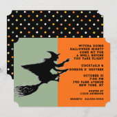 Halloween Cocktail Party Einladung (Vorne/Hinten)