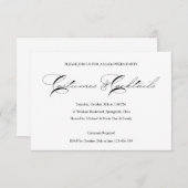 Halloween Cocktail Party Einladung (Vorne/Hinten)