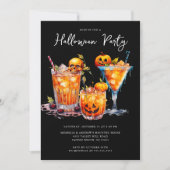 Halloween-Cocktail-Party Einladung (Vorderseite)