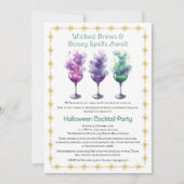 Halloween Cocktail Party Einladung (Vorderseite)