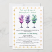 Halloween Cocktail Party Einladung (Vorderseite)