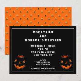 Halloween-Cocktail-Party Einladung