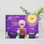 Halloween-Cocktail-Party Einladungen (Stehend Vorderseite)