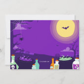 Halloween-Cocktail-Party Einladungen (Rückseite)